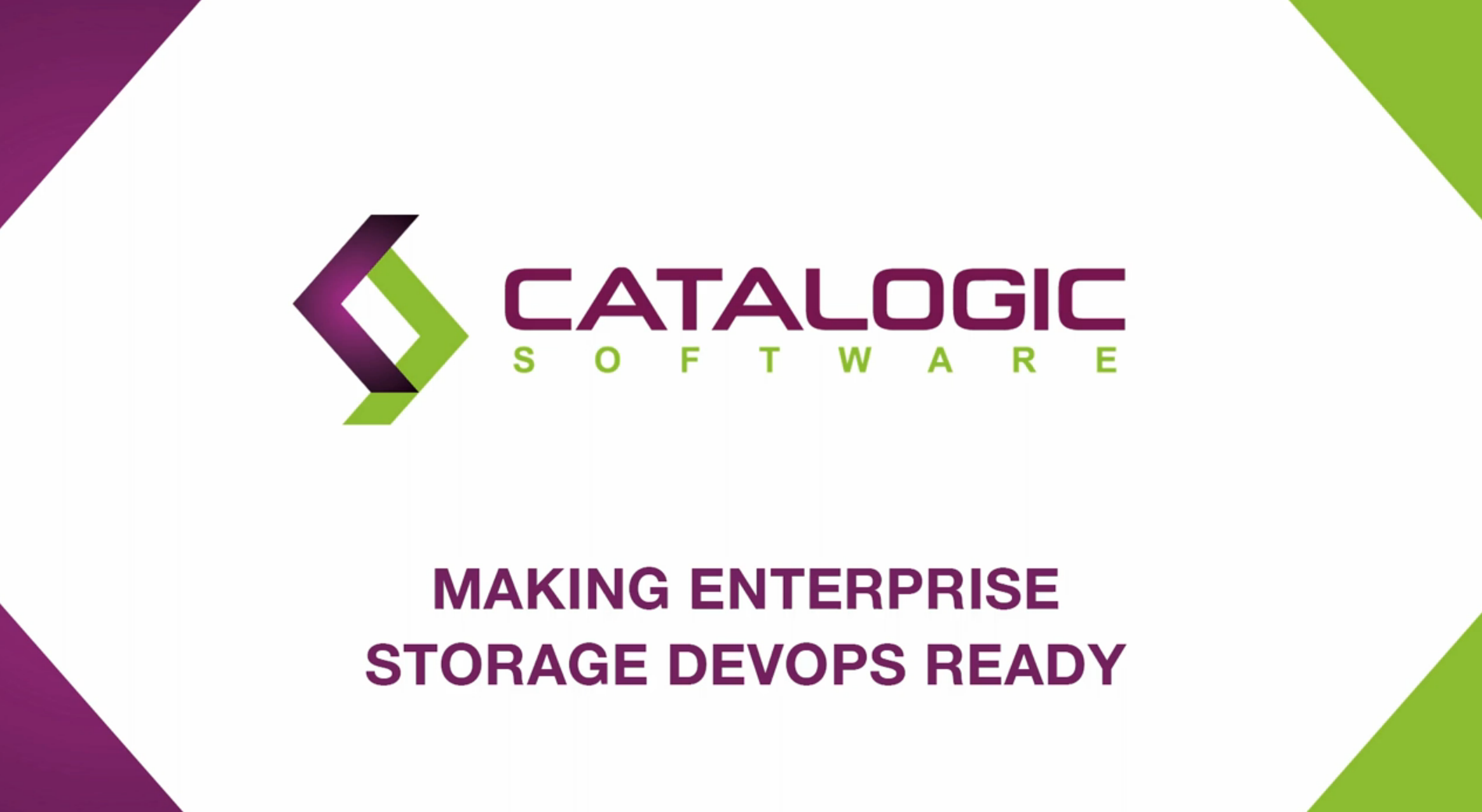 Webinar - Make Your Enterprise Storage DevOps Ready