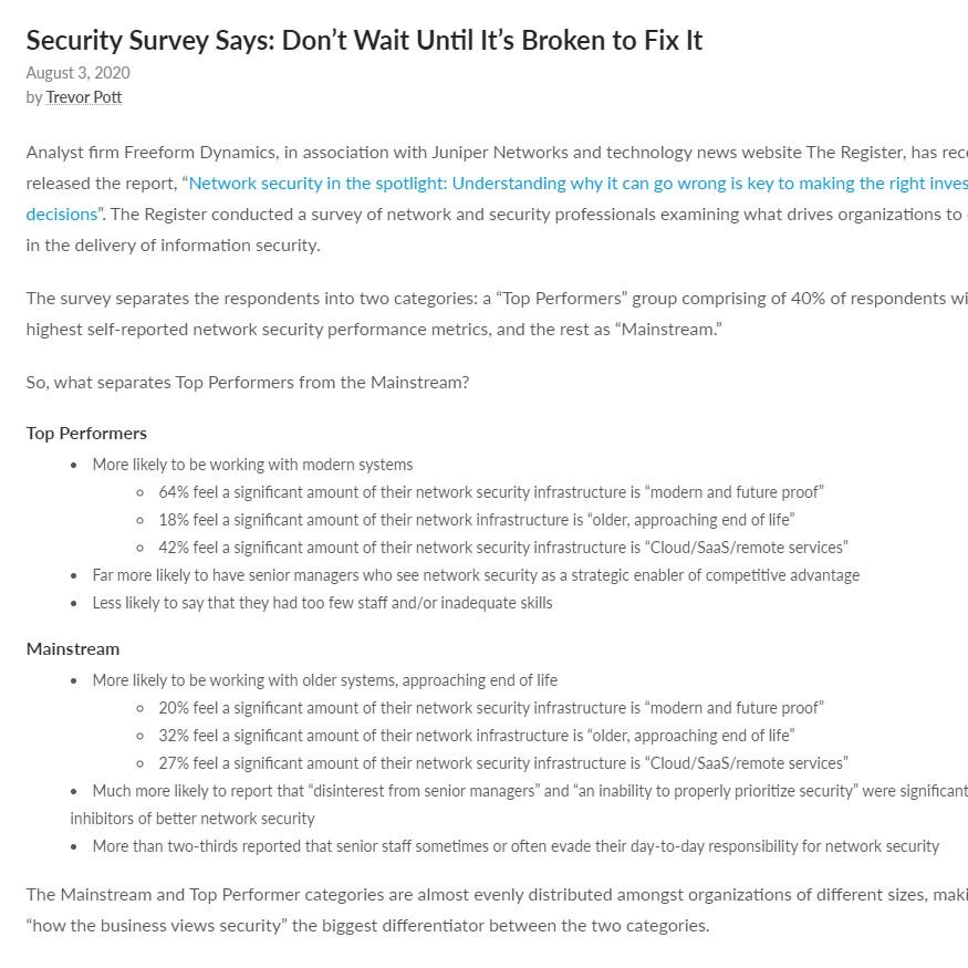 Juniper Networks Security Blog